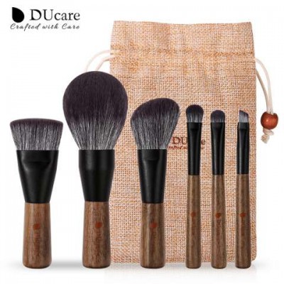 DUcare Original  BB0613  beauty design 6 pieces makeup brush with plastic cover