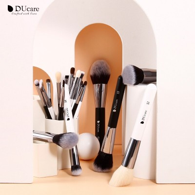 Ducare Du-df2053 20pcs Black/white Professional Naturalhair Brush Foundation Powder Concealer Make Up Brush Set