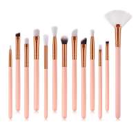 Professional Eye Makeup Brush Set Private Label 13pcs Pink Eye Shadow Eyeliner Beauty Needs Make Up Brushes